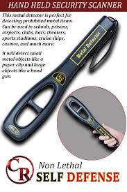 Yes of course it is a metal. Security Scanner Metal Detector Hand Held Portable Criminal Repellent Metal Detector Detector Scanner