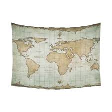1870 antique world map in hemispheres wall tapestry, vintage interior map wall hanging, old map wall decor, vintage map wall art print regular price $ 38.00 tax included. Gckg Nautical Sail Old World Map Tapestry Wall Hanging Vintage Wall Decor Tapestry 80x60 Inches Walmart Canada