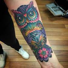 122 Likes 10 Comments Morten Overlie Mortenlucky7 On Instagram Girly Girly Owl For Jesslipczynski Li Body Art Tattoos Owl Tattoo Sleeve Sleeve Tattoos