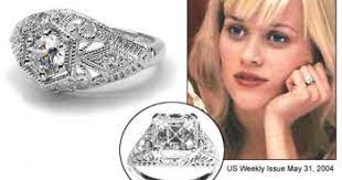 Reese Witherspoon S First Engagement Ring To Ryan Phillippe It Is A R Neil Lane Engagement Rings Celebrity Engagement Rings Antique Solitaire Engagement Rings