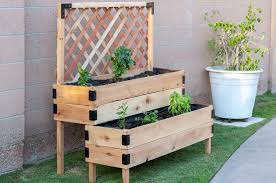 Tiered Raised Garden Bed Freestanding Pdf Printable Etsy Diy Raised Garden Raised Garden Beds Diy Raised Garden Bed Plans