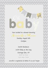 Pin By Gail Mehlan On Gray And Yellow Shower Gray Baby Shower Invitations Cheap Baby Shower Invitations Baby Shower Invitations