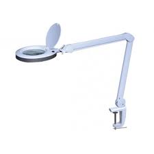 Desk lighted magnifying glass for crafts. Led Desk Lamp With Magnifying Glass 8 Dioptre 8w 80 Leds White Eclats Antivols