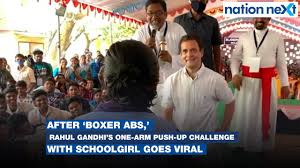 Congress president rahul gandhi addresses the media on modi's demonetisation scam. After Boxer Abs Rahul Gandhi S One Arm Push Up Challenge With Schoolgirl Goes Viral Youtube
