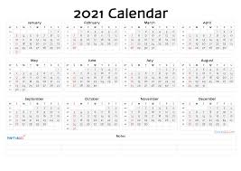Free download printable yearly calendar 2021 ai vector print template, place for photo, company logo or graphics. 2021 Free Yearly Calendar Template Word 6 Templates Free Printable Calendars
