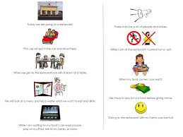 A Simple Social Story For Going Out To Eat At Restaurants Tips For Parents Choose A Kid Friendly Res Social Stories Social Stories Autism Social Narratives