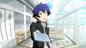 Anime guy with blue hair. Anime Boys School Uniform Wallpapers Wallpaper Cave