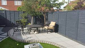 Grey Fence Using Cuprinol Urban Slate Had Doubts To Begin With But Very Pleased With Results Garden Design Cottage Garden Modern Garden