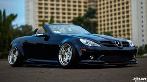 Bagged Mercedes Benz Slk Mercedes Benz Mercedes Mobil