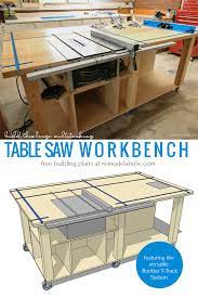 Build This Combo Table Saw Workbench And Router Table Using The Free Building Plans Features The Rockl Table Saw Workbench Diy Table Saw Table Saw Accessories
