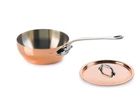 Mauviel M Heritage Copper 150s 6112 21 1 7 Quart Splayed Saute Pan And Lid With Cast Stainless Steel Handle Check Out The Mauviel Ceramic Cookware Saute Pan