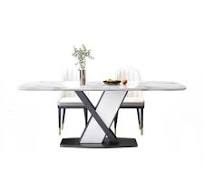 Membaca Meja Makan Nordic Tahan Air Putih Rumah Tulis Meja Makan Dapur Batu  Modern Mesa Comedor Furnitur Mewah