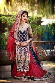 Amazingly Beautiful Red And Navy Bridal Lehenga With Gold Zardosi And Stonework Detail Pakistani Bridal Dresses Pakistani Wedding Dresses Pakistani Bridal Wear