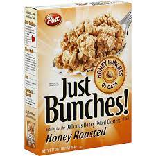 Shop just bunches oatmeal breakfast cereals at amazon.com. Post Honey Bunches Of Oats Just Bunches Honey Roasted Cereal Cereal Breakfast Foods Priceless Foods