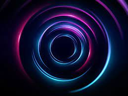 Fluorescent Circles Motion Design Animation Futuristic Art Cool Animations