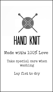 Seamless knitting, where a whole garment is hand knit as a single piece, is also possible. Gift Labels And Tags For Handmade Items Mama In A Stitch