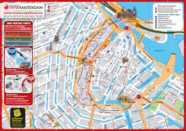 Amsterdam Walking Tour Free Amsterdam Map Amsterdam Tourist Map City Bike