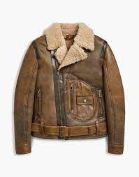 danescroft shearling aviator jacket fliegerjacke herren jacken lederjacke herren
