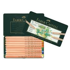 faber castell pitt pastel pencil metal tin set of 12