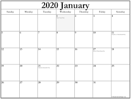 January 2020 Calendar With Holidays Calendar Printables Calendar Template Printable Calendar Template