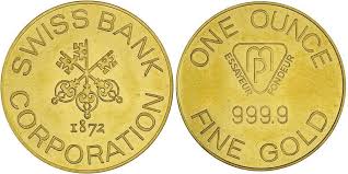 These allegations as framed by the respondent swiss bank corporation (overseas) s.a. Numisbids Noble Numismatics Pty Ltd Auction 124 Lot 1539 Switzerland Swiss Bank Corporation One Ounce 999 9 Fine Gold Medal