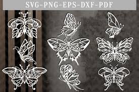 Download Butterfly Bundle Papercut Template Bundle Spring Clipart Svg Dxf Pdf By Personal Epiphany Thehungryjpeg Com PSD Mockup Templates
