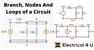 The remainder of lesson 4 will be devoted to a study of these two types of connections and the effect that they have upon electrical quantities such as current, resistance and electric potential. Nodes Branches And Loops Of A Circuit Electrical4u