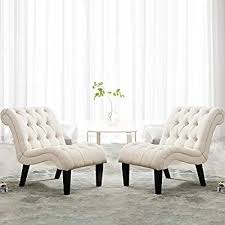 Amazon Com Yongqiang Set Of 2 Accent Chair For Living Room Bedroom Upholstered Tufted C In 2020 Accent Chair Bedroom Accent Chairs For Living Room Fabric Lounge Chair