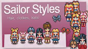 Sailor Moon Hair Styles And Outfits Stardew Valley Mod Download Stardew Valley Stardew Valley Tips Sailor Moon Hair