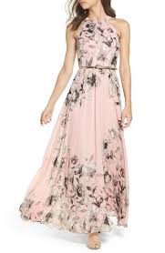 Free Shipping And Returns On Eliza J Belted Chiffon Maxi Dress Regular Petite At Nor Chiffon Dress Long Womens Fashion Dresses Summer Backless Maxi Dresses