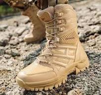 Amazon.com: Botas militares de combate de cuero para hombre ...
