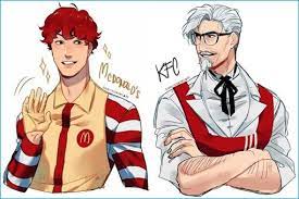 This Is What Billion-Dollar Fast Food Mascots Would Look Like As Anime  Characters | Fond d'ecran dessin, Fast food, Kfc