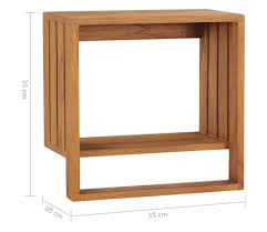 I knew i wanted it to be able to hold a few towels at once, and also wanted to make it. Vidaxl Wall Mounted Towel Rack 13 8 X7 9 X13 8 Solid Teak Wood Vidaxl Com