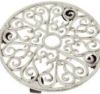 Roda de ferro fundido confortável super forte e resistente para uso  industrial, suporte de planta, branco | Amazon.com.br