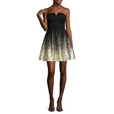 Jcpenney Com Be Smart Strapless Gold Foil Party Dress Juniors Junior Party Dresses Lace Party Dresses Strapless Dress Formal
