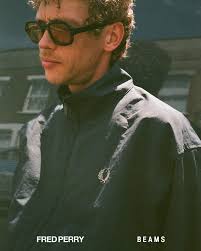 BEAMS x FRED PERRY Shell Jacket GREY XL BEAMS x FRED PERRY Shell Jacket Grey