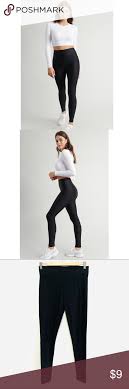 Garage Black Luxe Shiny High Rise Leggings High Rise Leggings Leggings Are Not Pants Pants For Women
