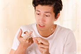 But if you have hiv and you had ejaculated, then your partner would be at risk. Portrait Of Shoked Man Holding An Open Broken Condom With One Stock Photo Picture And Royalty Free Image Image 90869027