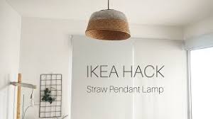 Maybe you would like to learn more about one of these? Ikea Hacks 2018 Diy Straw Pendant Lamp Shade Youtube