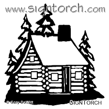Log Cabin Cricut Stencils Log Cabin Clip Art