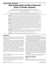 A minced cooked fish or meat coated in eggs and breadcrumbs then fried in deep fat. Pdf Meat Cooking Habits And Risk Of Colorectal Cancer In Cordoba Argentina