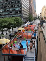 Dumpster Pools On Park Avenue Dumpster Pool Cool Pools Container Pool