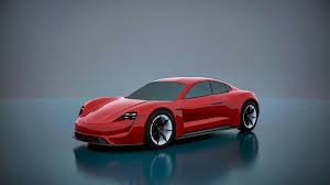 Porsche Mission E Taycan 2019 3d Model Arabalar