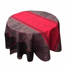 Nappes rectangulaires composées de 3 parties, détachables et rattachables à volonté, avec zip extra plat : Nappe Ronde 1m80 Jn53 5 R Anti Tache Et Sans Repassage Achat Vente Nappe De Table Cdiscount