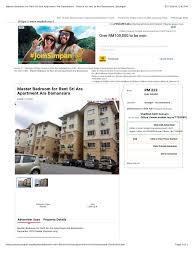 It has a.com.my as an domain extension. Master Bedroom For Rent Sri Ara Apartment Ara Damansara Rooms For Rent In Ara Damansara Selangor Business