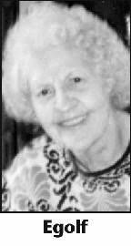 HELEN EGOLF Obituary (1923