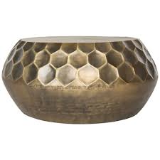 Coffee tables are ace accent pieces and can bring oodles of personality to a room. Safavieh Roxanna Antique Brass Coffee Table The Home Depot Canada