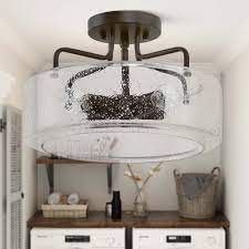 Lighting is one of the most important design elements in a home. Modern Farmhouse 4 Lights Full Flush Mount Ceiling Lighting Fixture For Kitchen W12 X H8 Overstock 30394939