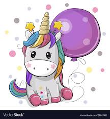 Download high quality unicorn clip art from our collection of 27,000,000 clip art graphics. Cute Cartoon Unicorn With Balloon Royalty Free Vector Image Unicorn Wallpaper Cute Cartoon Unicorn Unicorn Images
