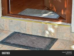 Dura grip ii™ 24 x 24 x 36 fiberglass 3 step. Closeup Of A Doorstep And The Front Door Of A House Image Stock Photo 262220872